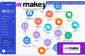 be your make com automation expert for your make automation, made com integromat