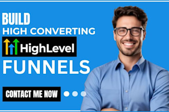 build gohighlevel sales funnel, go highlevel website expert, ghl landing page