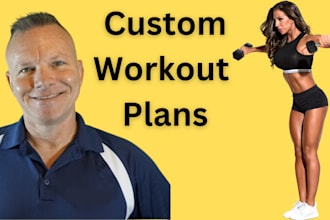customize workout plans to your unique fitness goals