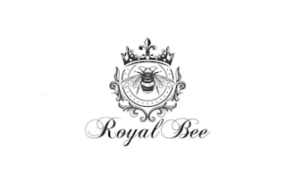 design classy unique royal bee event flower logo