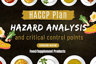 full customized haccp or food safety plan