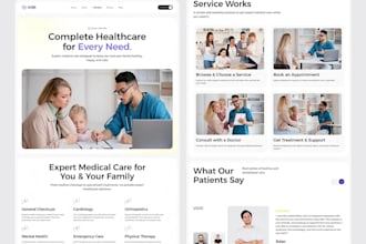 design therapy website medical website coaching website healthcare website