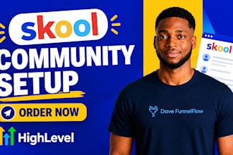 skool community set up ghl course creation skool online community manager