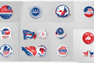 do modern political logo for election campaign