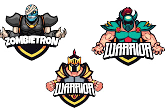 design amazing esport gaming mascot logo