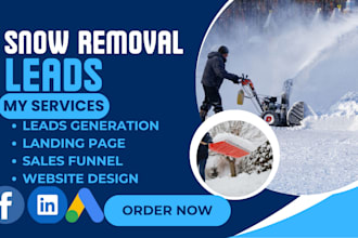 generate snow removal plough leads snow removal landing page moving snow leads