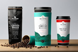 do coffee label and packaging design