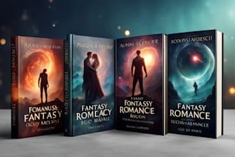 design fantasy, romance and sci fi book covers