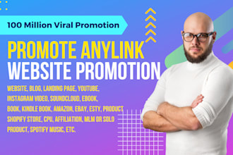 promote your website book business or any link to social media