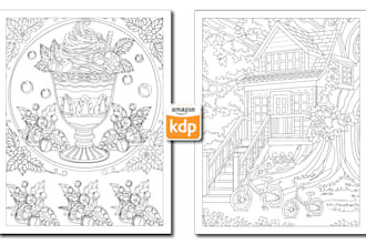 draw custom adult coloring book
