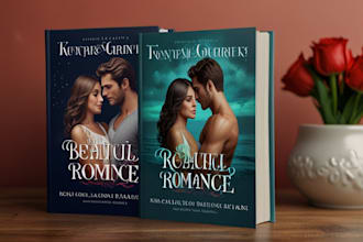 illustrate a beautiful romance book cover for ebook