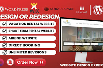 vacation rental website, wix short term rental wordpress vacation rental website