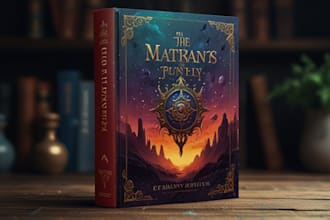 create artistic fantasy book cover design