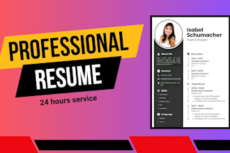 make professional CV resume maker design create build write modern ksa UK USA