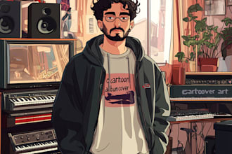 design stunning album cover art for single ep