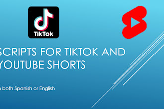 write scripts for your tiktok and youtube shorts