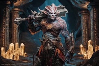 create a d and d character art and dnd art