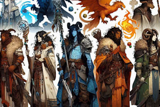 draw your dnd character, party, or oc