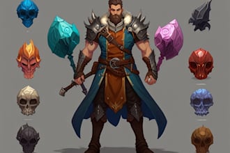 create a dnd art and d and d character for you