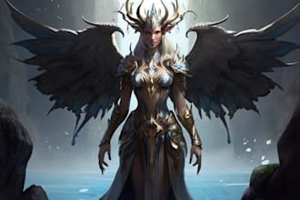 illustrate fantasy art creatures and characters