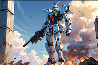 draw gundam, transformer, robot, armor, mecha