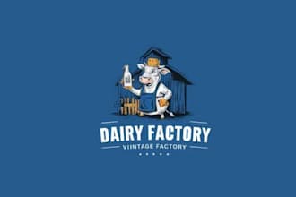 design artwork eco friendly dairy farm logo local producers