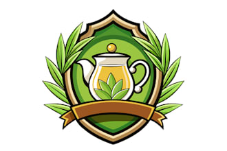 design tea houses and cafe logo for you business