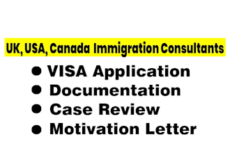 prepare all kind of visa and immigration applications for you