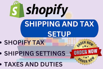 setup shopify shipping and tax configuration in less than a day