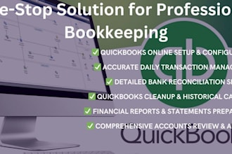 do quickbooks clean up, quickbook setup and reconciliation