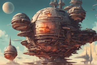 create sci fi illustration for you