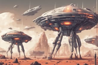 create sci fi illustrations