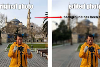 edit your photo to make the background blurred