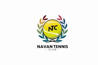 design tennis club logo and private and public sports clubs