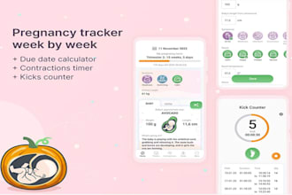 build pregnancy training website, pregnant women center website, tracking apps