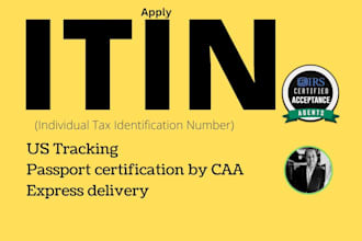 get itin individual taxpayer number as irs caa US tax id