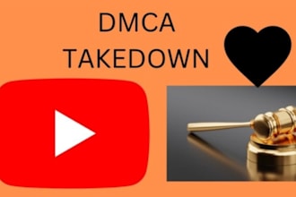 send dmca takedown notice to remove infringing content from youtube