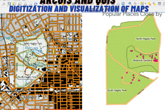 make arcgis and qgis digitization and visualization of maps