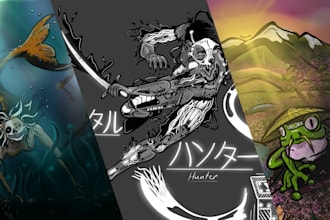 craft your vision to life with unique cyberpunk and dark fantasy art