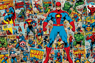draw comic superhero comic book marvel pop art portraits