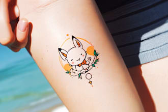 draw a custom minimalist cute tattoo in my style
