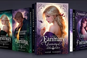 design fantasy book cover, romance book cover, and ebook cover design