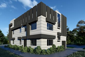 do interior and exterior modeling and rendering in sketchup