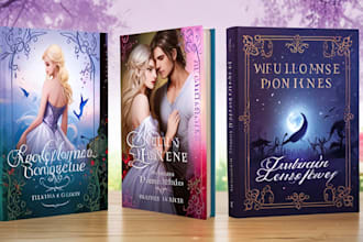 design fantasy, romance book cover for you