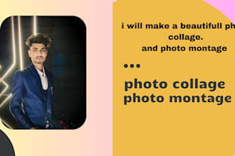 create a beautiful photo collage, photo montage,