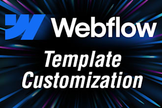 do webflow template customization