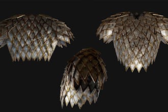 create 3d character and props for videogames