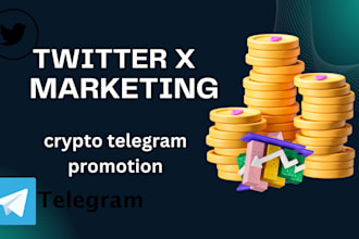 do crypto twitter x marketing, crypto telegram promotion