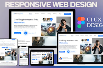 redesign website template, web ui redesign, responsive ui and homepage design