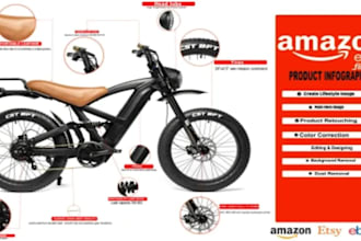 design stunning infographics product listing images design for your business
